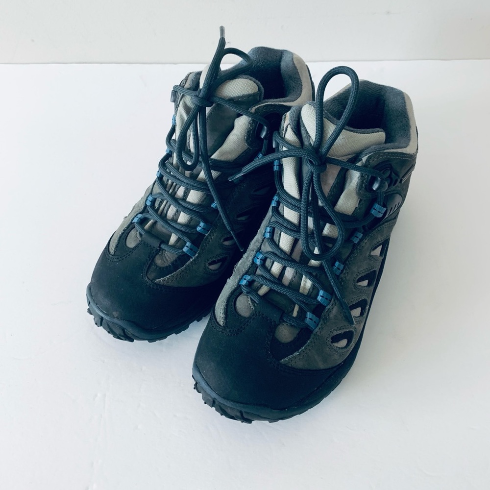 Merrell Moab 3 Mid Waterproof Hiking Shoes Women Size 6.5 Blue Outdoor Hiking - Picture 4 of 10